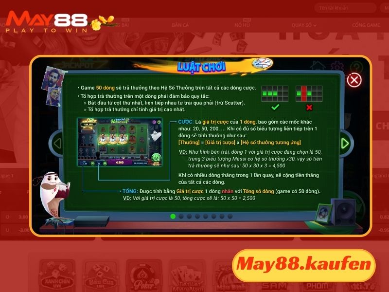 Luật chơi game Siêu sao World Cup rất dễ hiểu