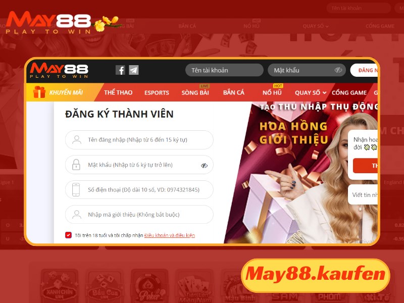 Đăng ký ngay để chơi Thái Hilo tại May88 cực đã